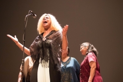 January 15, 2018 - Santa Barbara, CA: The Martin Luther King, Jr. Committee of Santa Barbara presents "Now is the time to Make Real the Promises of Democracy", a celebration of Martin Luther King, Jr. in Santa Barbara, CA January 11 - 19, 2018.   (Photo by Rod Rolle)Monday January 15 - The Martin Luther King, Jr. HolidayMorning Program at De Las Guerra Plaza, Santa Barbara Welcome: Isaac GarrettPrayer/Opening Ceremony: Chumash Family SingersSpeaker: Carlos EstradaSong: "America" Ray Charles, CDAcknowledgements: Das Williams and Janet Wolf, SB County SupervisorsMonique Limon, CA State AssemblyAnnouncements: Isaac GarrettWorld Dance for Humanity, Janet Reineck, Director Closing prayer: J. Louis Watkins, Pastor________________________________Arlington Theater Program, Santa BarbaraDavid Gorospe, Michael Chang, Greg Weiser, (jazz and popular music) in the Foyer of the Arlington. Invocation: Rabbi Steve Cohen"Lift Every Voice & Sing": Michell Downey LawyerWelcome: E. Onja BrownMusic: David GorospeIntroductions: Isaac Garrett-Salud Carbajal, U.S. Congress-Hannah Beth Jackson, CA State Senate-Cathy Murillo, Mayor of Santa BarbaraMC: Sojourner Kincaid RolleEssay/Poetry Winners (Ages 6 - 12) w/Brianna MoffittEssay/Poetry Winners (Ages 13 - 18) w/Melinda PalacioCivil Rights Songs: Vocalist Michell Downey Lawyer, Rebecca Wave, Rosalyn Collins and Michell Williams.Benediction: J. Louis Watkins, PastorStage Manager: Hillary Blackerby.                             Community Luncheon: First United Methodist Church,