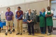 January 15, 2018 - Santa Barbara, CA: The Martin Luther King, Jr. Committee of Santa Barbara presents "Now is the time to Make Real the Promises of Democracy", a celebration of Martin Luther King, Jr. in Santa Barbara, CA January 11 - 19, 2018.   (Photo by Rod Rolle)Monday January 15 - The Martin Luther King, Jr. HolidayMorning Program at De Las Guerra Plaza, Santa Barbara Welcome: Isaac GarrettPrayer/Opening Ceremony: Chumash Family SingersSpeaker: Carlos EstradaSong: "America" Ray Charles, CDAcknowledgements: Das Williams and Janet Wolf, SB County SupervisorsMonique Limon, CA State AssemblyAnnouncements: Isaac GarrettWorld Dance for Humanity, Janet Reineck, Director Closing prayer: J. Louis Watkins, Pastor________________________________Arlington Theater Program, Santa BarbaraDavid Gorospe, Michael Chang, Greg Weiser, (jazz and popular music) in the Foyer of the Arlington. Invocation: Rabbi Steve Cohen"Lift Every Voice & Sing": Michell Downey LawyerWelcome: E. Onja BrownMusic: David GorospeIntroductions: Isaac Garrett-Salud Carbajal, U.S. Congress-Hannah Beth Jackson, CA State Senate-Cathy Murillo, Mayor of Santa BarbaraMC: Sojourner Kincaid RolleEssay/Poetry Winners (Ages 6 - 12) w/Brianna MoffittEssay/Poetry Winners (Ages 13 - 18) w/Melinda PalacioCivil Rights Songs: Vocalist Michell Downey Lawyer, Rebecca Wave, Rosalyn Collins and Michell Williams.Benediction: J. Louis Watkins, PastorStage Manager: Hillary Blackerby.                             Community Luncheon: First United Methodist Church,