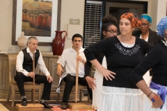 January 13, 2018 - Santa Barbara, CA: MLK SB present Ring Shout, early African-American spiritual music and spiritual with MC and speaker Akivah Northern, Michelle Lawyer and Sayyidah Ragsdale with discussion of Dr. King's influence at the Pilgrim Terrace in Santa Barbara on January 13, 2018.   The Martin Luther King, Jr. Committee of Santa Barbara honored Dr. Martin Luther King, Jr. January 13 - 19, 2018 with the theme " Now is the time to Make Real the Promises of Democracy."  (Photo by Rod Rolle)