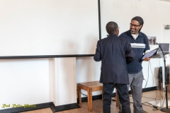 January 17, 2019 - Santa Barbara, CA: UCSB Eternal Flame, Buchanan Courtyard “Walk With Us” program and reception held at the Multi-Cultural Center on the campus of the University of California, Santa Barbara on January 17, 2019. Co-Sponsors: Center for Black Studies, EOP, MCC and MLKSB. (Photo by Rod Rolle)Program:Hosted By: Sojourner Kincaid RolleGreetings : Aaron Jones, Director, UCSB Educational Opportunity ProgramSong: Sojourner Kincaid Rolle w/attendees Comments: Dr. Sharon Tettegah, Director, UCSB Center for Black Studies ResearchComments: Onja Brown-Lawson, President, Martin Luther King Jr. Committee-SBKeynote: Dr. Hymon JohnsonComments: Alyssa Fricke-Jenkins, Co-curator, “A Luta Continua”, Ethnic and Gender Studies CollectionComments: Sal Guerena, Director, California Ethnic and Multicultural Archives, UCSB LibraryComments: Zaveeni Khan-Marcus, Director, UCSB MultiCultural CenterComments: Simone Ruscamp (UCSB ’11 BA, Political Science), UMOJA Program, Santa Barbara City College