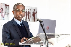 January 17, 2019 - Santa Barbara, CA: UCSB Eternal Flame, Buchanan Courtyard “Walk With Us” program and reception held at the Multi-Cultural Center on the campus of the University of California, Santa Barbara on January 17, 2019. Co-Sponsors: Center for Black Studies, EOP, MCC and MLKSB. (Photo by Rod Rolle)Program:Hosted By: Sojourner Kincaid RolleGreetings : Aaron Jones, Director, UCSB Educational Opportunity ProgramSong: Sojourner Kincaid Rolle w/attendees Comments: Dr. Sharon Tettegah, Director, UCSB Center for Black Studies ResearchComments: Onja Brown-Lawson, President, Martin Luther King Jr. Committee-SBKeynote: Dr. Hymon JohnsonComments: Alyssa Fricke-Jenkins, Co-curator, “A Luta Continua”, Ethnic and Gender Studies CollectionComments: Sal Guerena, Director, California Ethnic and Multicultural Archives, UCSB LibraryComments: Zaveeni Khan-Marcus, Director, UCSB MultiCultural CenterComments: Simone Ruscamp (UCSB ’11 BA, Political Science), UMOJA Program, Santa Barbara City College