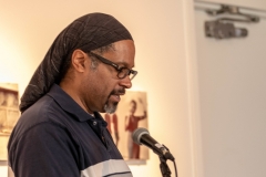 January 17, 2019 - Santa Barbara, CA: UCSB Eternal Flame, Buchanan Courtyard “Walk With Us” program and reception held at the Multi-Cultural Center on the campus of the University of California, Santa Barbara on January 17, 2019. Co-Sponsors: Center for Black Studies, EOP, MCC and MLKSB. (Photo by Rod Rolle)Program:Hosted By: Sojourner Kincaid RolleGreetings : Aaron Jones, Director, UCSB Educational Opportunity ProgramSong: Sojourner Kincaid Rolle w/attendees Comments: Dr. Sharon Tettegah, Director, UCSB Center for Black Studies ResearchComments: Onja Brown-Lawson, President, Martin Luther King Jr. Committee-SBKeynote: Dr. Hymon JohnsonComments: Alyssa Fricke-Jenkins, Co-curator, “A Luta Continua”, Ethnic and Gender Studies CollectionComments: Sal Guerena, Director, California Ethnic and Multicultural Archives, UCSB LibraryComments: Zaveeni Khan-Marcus, Director, UCSB MultiCultural CenterComments: Simone Ruscamp (UCSB ’11 BA, Political Science), UMOJA Program, Santa Barbara City College